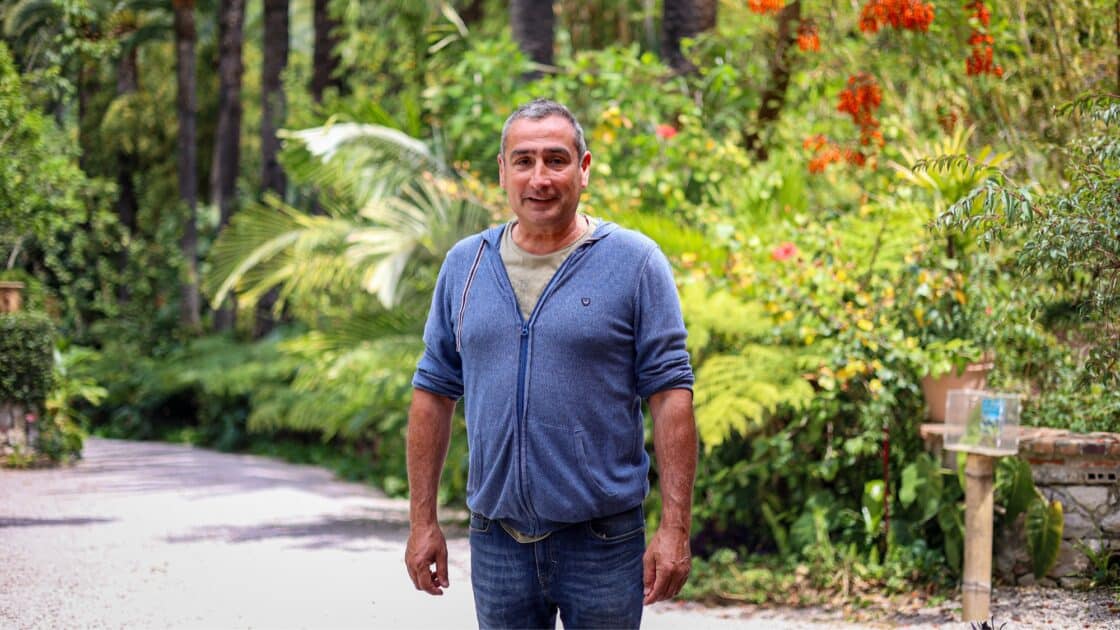 Christophe Joulin, responsable jardin Menton