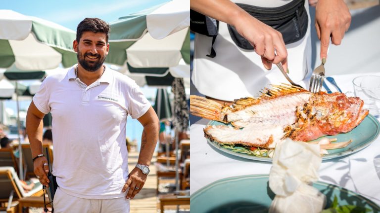 A due passi da Mentone, questa spiaggia privata rinnovata offre lettini a meno di 25 euro e una cucina % mediterranea di livello 100 Platja di Solenzara